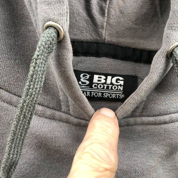 Harvard University Mens Hoodie Sweatshirt Large Gray Pullover Big Cotton Casual - Picture 9 of 13